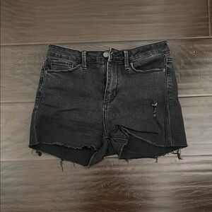 Black Denim Women's Shorts